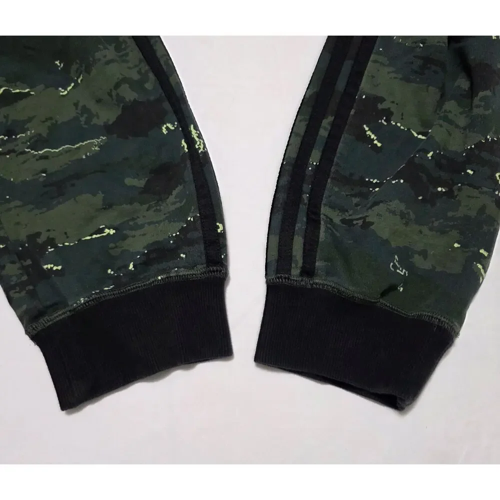 VTG Adidas Neo Men’s Camo Joggers Sweatpants Camouflage Green Size L Y2K